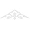 Ekena Millwork Pitch Whitman Architectural Grade PVC Gable Pediment, 48"W x 14"H x 1"P (7/12) GPP048X014X100WHI - alternate 2